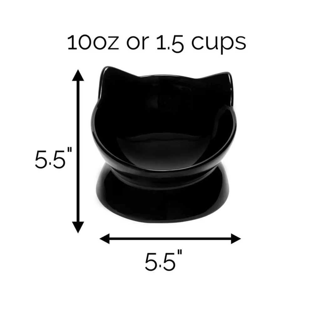 Park Life Design - NY Black Cat Bowl Set - Each Hold 1 1/2 Cups. NWT